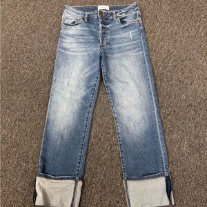 Evereve The Ever Straight Classic Blue Jeans Size 28